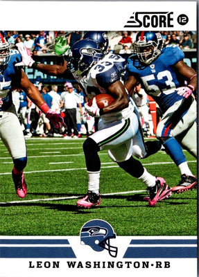 2012 Score Leon Washington #102