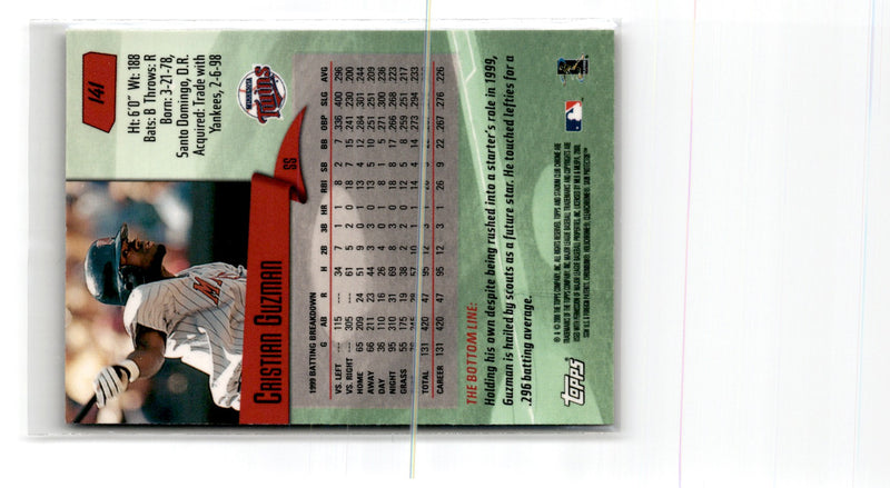 2000 Stadium Club Chrome Cristian Guzman