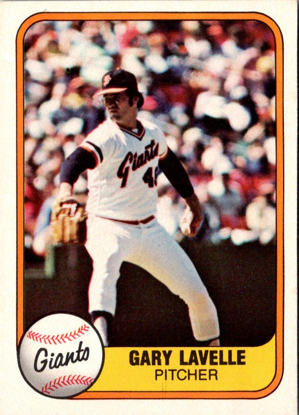 1981 Fleer Gary Lavelle #448