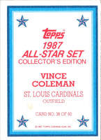 1987 Topps Glossy Vince Coleman #38