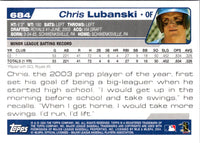 2004 Topps Chris Lubanski #684