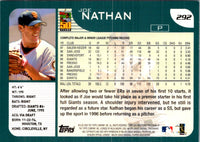 2001 Topps Joe Nathan #292