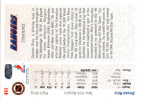 1991 Upper Deck Steven Rice #441A