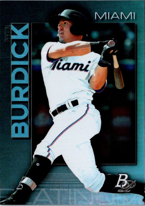 2020 Bowman Platinum Top Prospects Teal Peyton Burdick #TOP-7