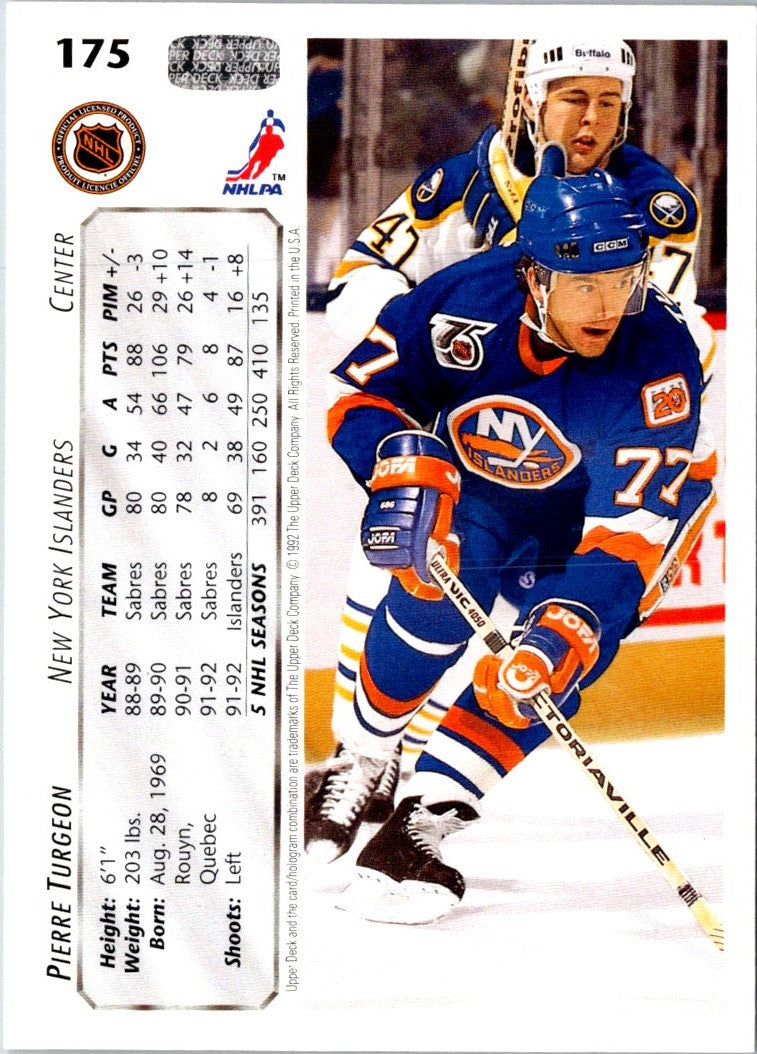 1992 Upper Deck Pierre Turgeon