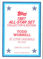 1987 Topps Glossy Todd Worrell #10