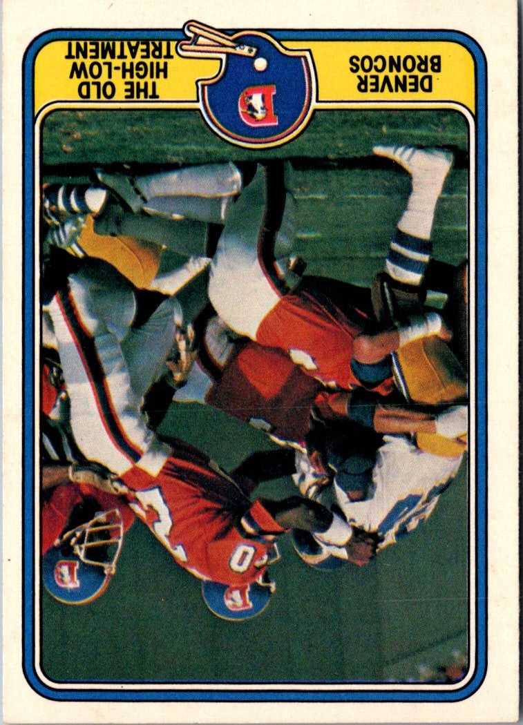 1981 Fleer Team Action Denver Broncos Defense