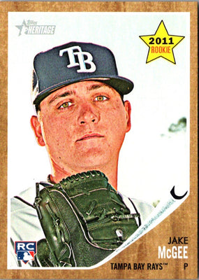 2011 Topps Heritage Jake McGee #19 Rookie