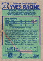 1990 Topps Yves Racine #361 Rookie