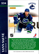 2011 Score Yann Sauve