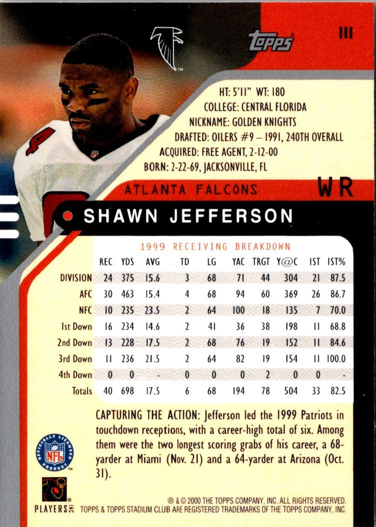 2000 Stadium Club Shawn Jefferson