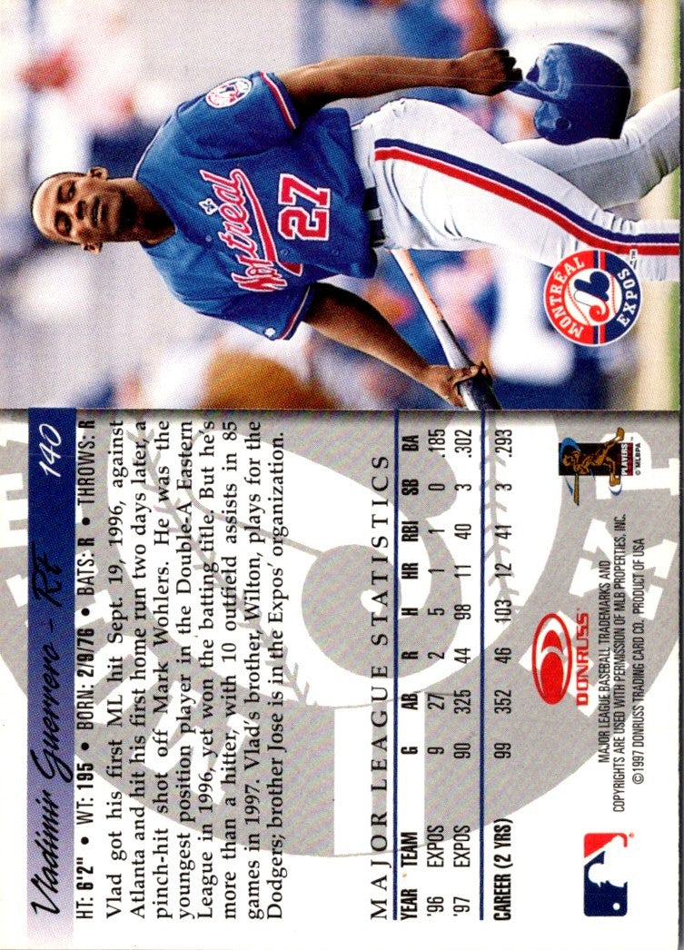 1998 Donruss Vladimir Guerrero