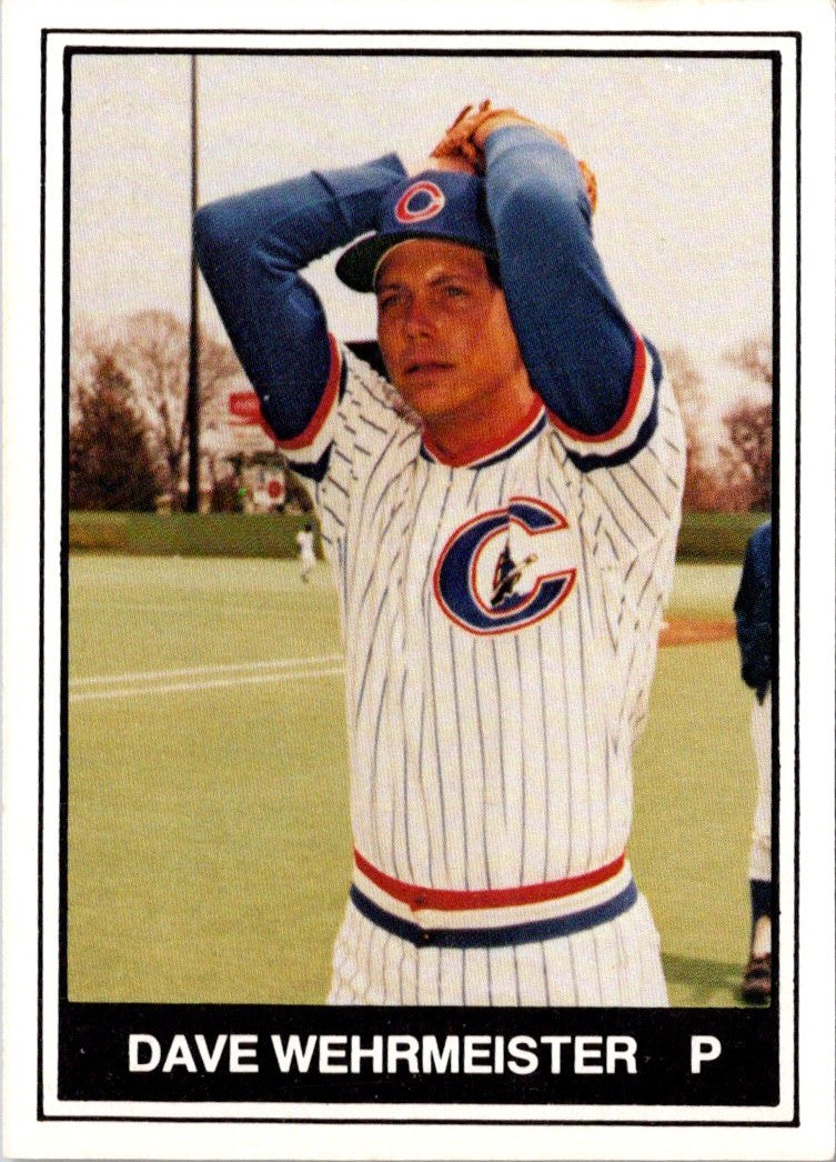 1982 TCMA Columbus Clippers Dave Wehrmeister