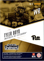 2016 Panini Contenders Draft Picks School Colors Tyler Boyd #12