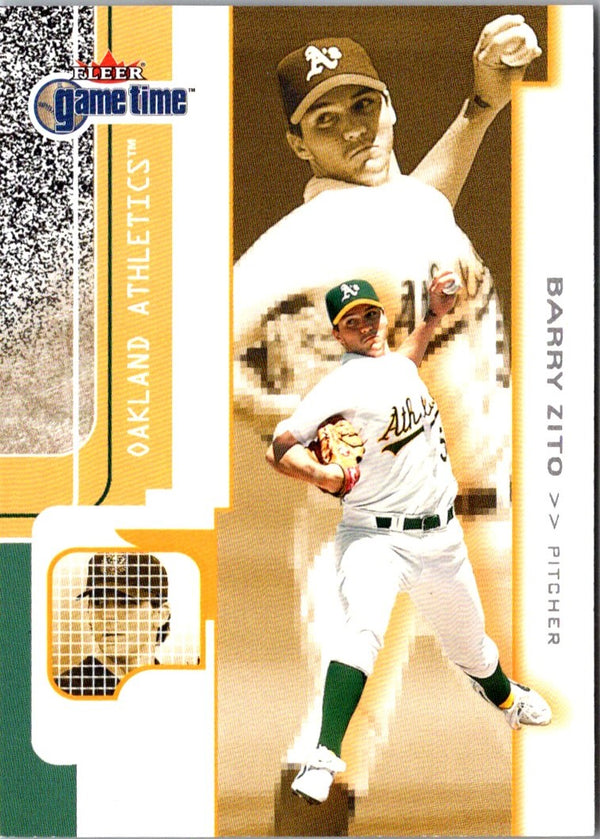 2001 Fleer Game Time Barry Zito #56