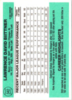 1984 Donruss Larry Biittner #342
