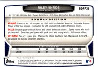 2013 Bowman Draft Picks & Prospects Chrome Riley Unroe #BDPP35