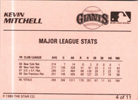 1989 Star Kevin Mitchell / Will Clark Kevin Mitchell #4