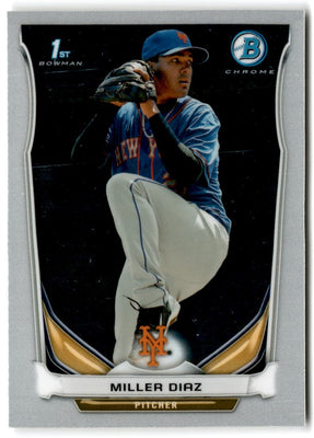 2014 Bowman Chrome Prospects Miller Diaz #BCP97