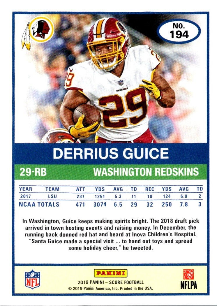 2019 Score Derrius Guice