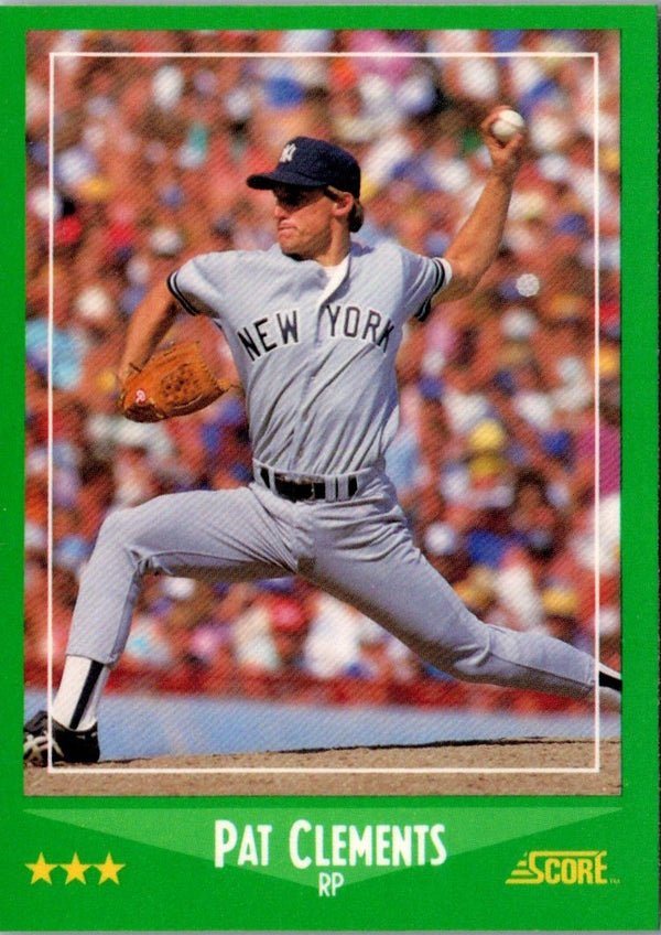 1988 Score Pat Clements #389