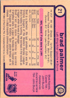 1982 O-Pee-Chee Brad Palmer #21 Rookie