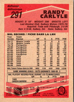 1989 O-Pee-Chee Randy Carlyle #291