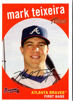 2008 Topps Heritage Mark Teixeira #4