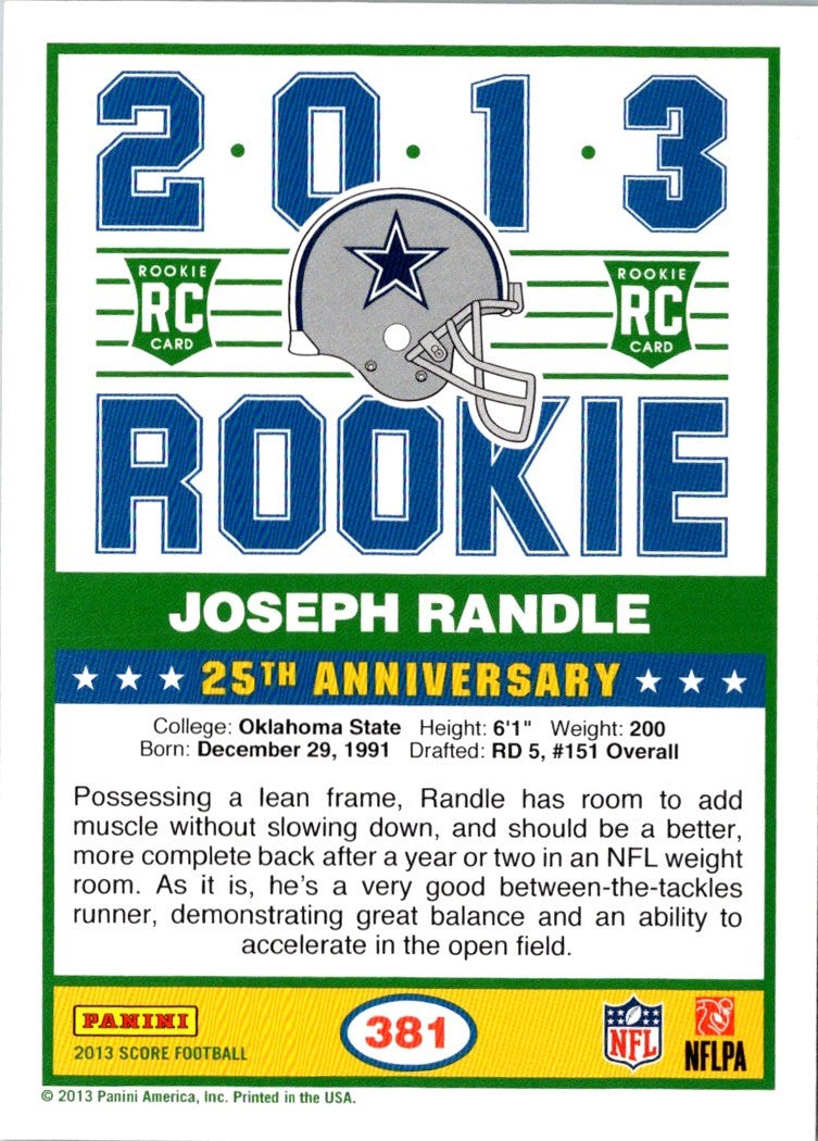 2013 Score Joseph Randle