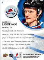 2011 Upper Deck National Hockey Card Day USA Gabriel Landeskog #1