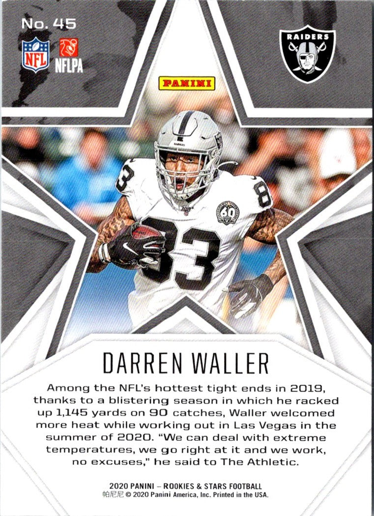 2020 Panini Rookies & Stars Darren Waller