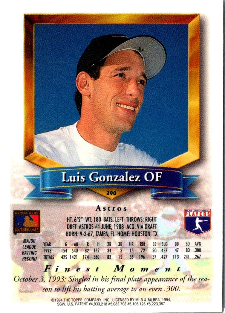 1994 Finest Luis Gonzalez
