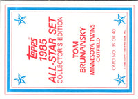 1985 Topps Glossy Send-Ins Tom Brunansky #39