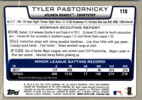 2012 Bowman Chrome Tyler Pastornicky #110 Rookie