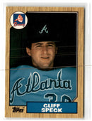 1987 Topps Tiffany Cliff Speck