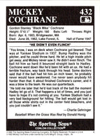 1992 Conlon Collection TSN Mickey Cochrane #432