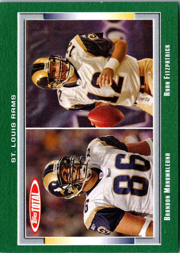 2005 Topps Rookie Bonus Retail Ryan Fitzpatrick #4