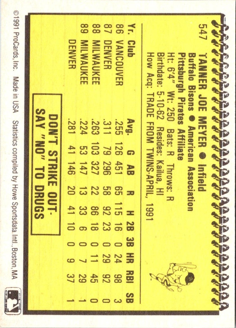 1991 ProCards Joey Meyer