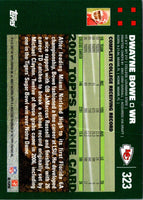 2007 Topps Dwayne Bowe #323 Rookie