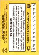 1987 Donruss Opening Day Joel Skinner