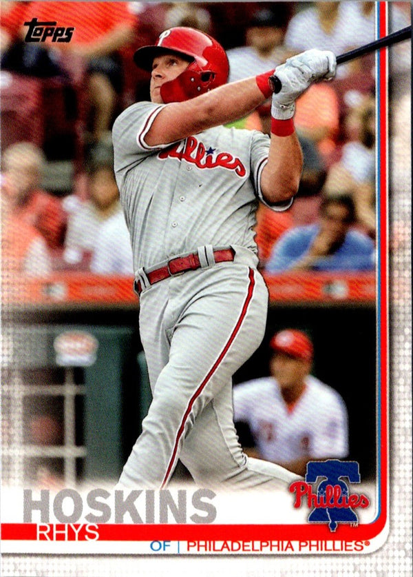 2019 Topps Chrome Refractor Rhys Hoskins #195