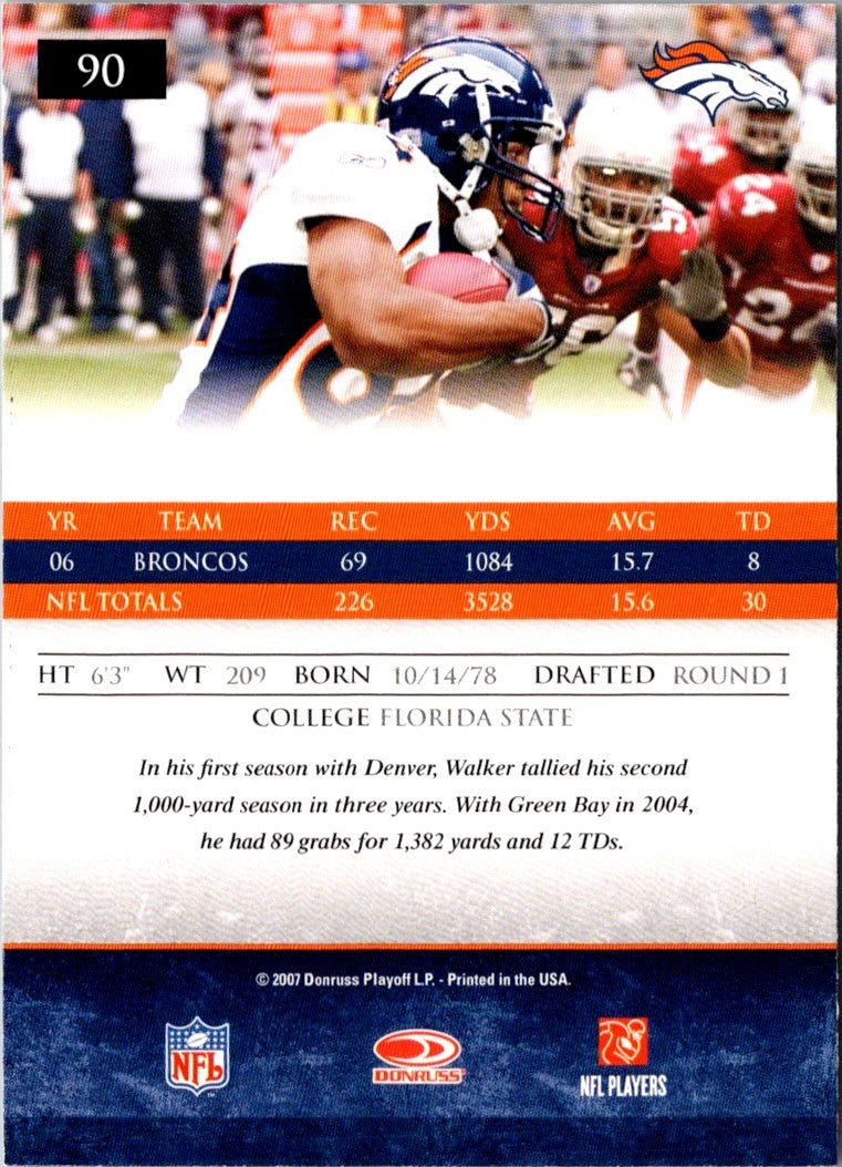 2007 Donruss Gridiron Gear Javon Walker
