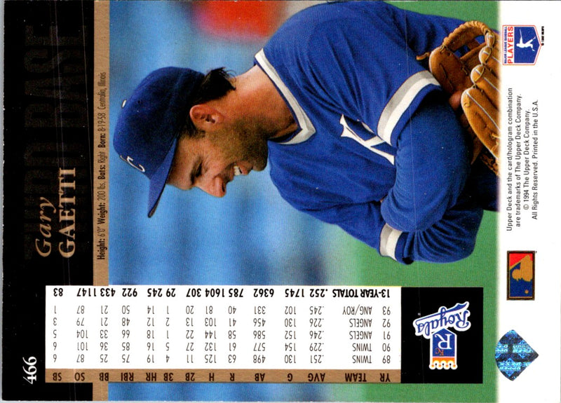 1994 Upper Deck Gary Gaetti