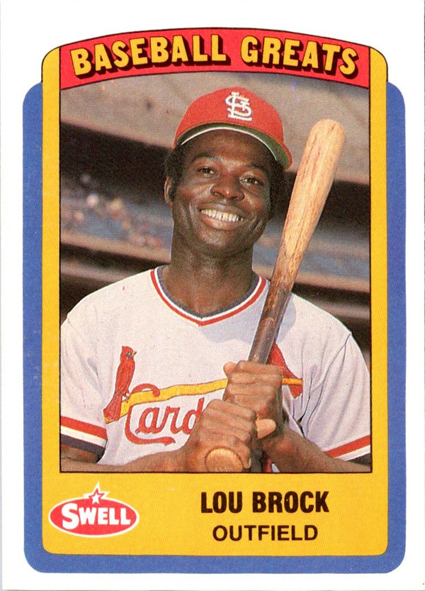 1990 Swell Baseball Greats Lou Brock #71