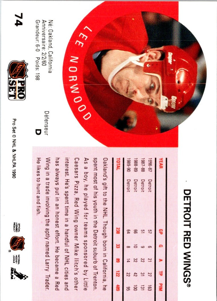 1990 Pro Set Lee Norwood