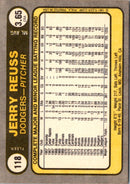 1981 Fleer Jerry Reuss