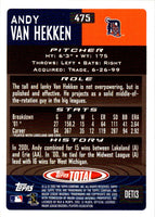 2002 Topps Total Andy Van Hekken #475