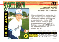 1993 Bowman Scott Brow #435 Rookie