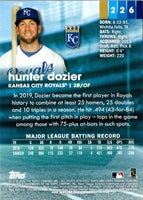 2020 Stadium Club Hunter Dozier #226