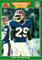 1989 Pro Set Derrick Burroughs #18 Rookie